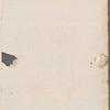 Mary Robinson to Miss Porter, autograph letter signed