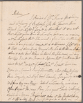 Tate Wilkinson to Mrs. Porter, autograph letter signed