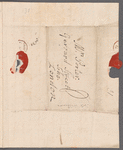 Tate Wilkinson to Mrs. Porter, autograph letter signed