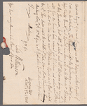 Tate Wilkinson to Mrs. Porter, autograph letter signed