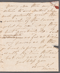 Marie Thérèse Kemble to Jane Porter, autograph letter signed