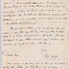 Peter L. Courtier to Jane Porter, autograph letter signed