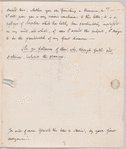 Peter L. Courtier to Jane Porter, autograph letter signed