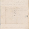 Peter L. Courtier to Jane Porter, autograph letter signed
