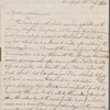 M. Lonsdale to Mrs. Porter, autograph letter signed