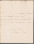 Prince Frederick Augustus, Duke of York and Albany to Robert Ker Porter, autograph letter third person