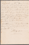 Marie Thérèse Kemble to Jane Porter, autograph letter signed