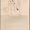 Sir John Douglas to Mrs. Porter, autograph letter third person