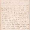 Peter L. Courtier to Jane Porter, autograph letter signed