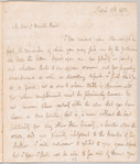 Peter L. Courtier to Jane Porter, autograph letter signed