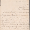 Charles Kemble to Jane Porter, autograph letter third person