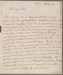 Charles De Fortiere to Porter sisters, autograph letter signed