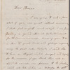 Charles Hague to the Rev. C. J. Thomas, autograph letter signed