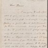 Charles Hague to the Rev. C. J. Thomas, autograph letter signed