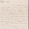 Eliza Fenwick to Jane Porter, autograph letter signed