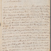 Charles De Fortiere to Jane Porter, autograph letter signed