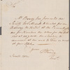 [T?]. Waring to Robert Ker Porter, autograph letter signed