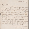 John Braham to Anna Maria Porter, autograph letter signed
