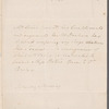 William Thomas Lewis to Miss Porter, autograph letter third person