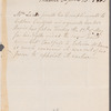 William Thomas Lewis to Captain Caulfield, autograph letter third person