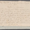 Jane Porter, autograph copy of review of Thaddeus of Warsaw