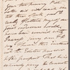 Frederick William Campbell to Jane Porter, autograph letter signed