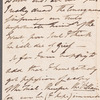 Frederick William Campbell to Jane Porter, autograph letter signed