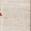 Charles Rivers to Miss Porter, autograph letter signed