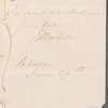 Miss E. A. Tickell to Miss Porter, autograph letter signed