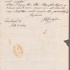 John Coakley Lettsom to Jane Porter, autograph letter signed