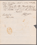 John Coakley Lettsom to Jane Porter, autograph letter signed