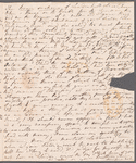 Mary Ann Hanway to Miss Porter, autograph letter signed