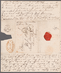 Mary Ann Hanway to Miss Porter, autograph letter signed