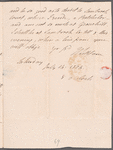 John Coakley Lettsom to Jane Porter, autograph letter signed