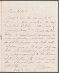 John Coakley Lettsom to Jane Porter, autograph letter signed