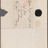 John Hampden-Trevor, Lord Hampden to Mrs. Porter, franking signature on letter cover (empty)