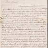 Catherine Adamson to Mrs. Porter, autograph letter signed
