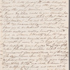 Mary Campbell to Miss Porter, autograph letter signed