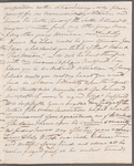 Mary Campbell to Miss Porter, autograph letter signed