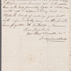 Mary Campbell to Miss Porter, autograph letter signed