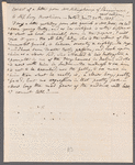 Mrs. Millingchamp to Lucy Rawlinson, letter (copy, extract)