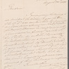 Henry Richard Greville, Lord Warwick to Mrs. Porter, autograph letter signed