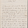 John Bannister to Miss Porter, autograph letter third person
