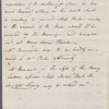 John Bannister to Miss Porter, autograph letter third person