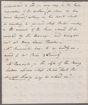 John Bannister to Miss Porter, autograph letter third person