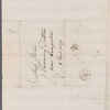 John Bannister to Miss Porter, autograph letter third person