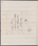 John Bannister to Miss Porter, autograph letter third person