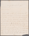 Sir John Colpoys to Mrs. Porter, autograph letter signed