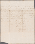 Sir John Colpoys to Mrs. Porter, autograph letter signed