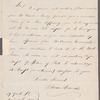 William Ledwich to L. Morton, autograph letter signed
